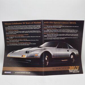 Nissan 300ZX Special Edition Turbo Z Car 1980s Classic Auto Advertisement